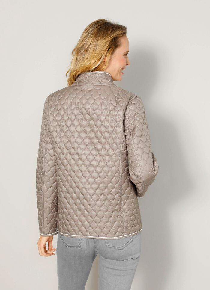 Wendejacke mit grafischem Steppmuster 