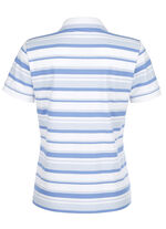 Poloshirt mit Kontrast-Rippenb&uuml;ndchen 