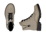 Rieker, trendige Damen-Stiefeletten, Winterschuhe, mit Reißverschluss BEIGE-SCHWARZ