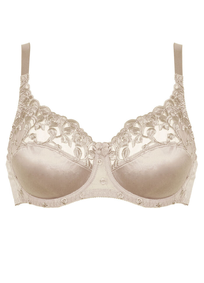 Naturana Zweierpack B&uuml;gel-BH mit T&uuml;llstickerei im Vorderteil 1X PUDER, 1X WEISS