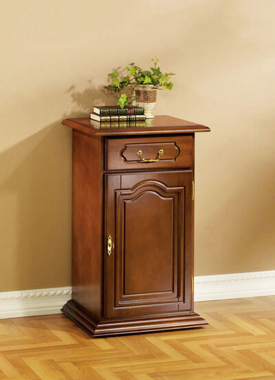 Roll-Kommode mit Echtholzfurnier 