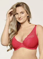LingaDore B&uuml;gel-BH mit zarter Elastikspitze ROT