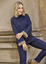 Pullover mit Stehbund 