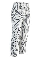 Caprihose mit angeschnittenem Bund 