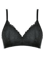 Zauberhafter Naturana BH mit weich gepolsterten Cups SCHWARZ