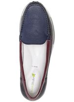 Waldl&auml;ufer Mokassin-Slipper aus edlem, weichem Hirsch-Nappaleder SCHWARZ-MULTI