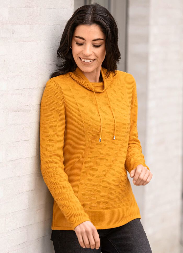 Pullover mit Kordelzug 
