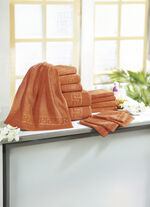 Frottierserie mit M&auml;ander-Jacquard-Struktur TERRA