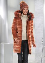 Kurzmantel mit abnehmbarer Kapuze 