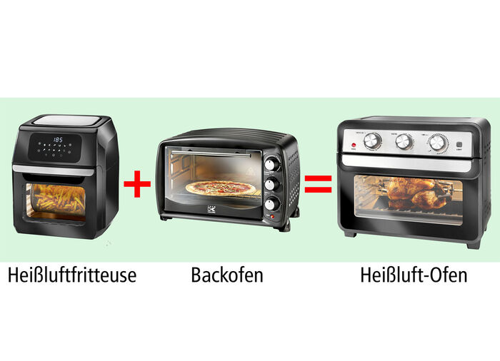 Hei&szlig;luft-Ofen &ndash; Ersetzt Backofen und Fritteuse 