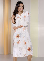 Zweierpack Nachthemden, wadenlang mit Knopfleiste 