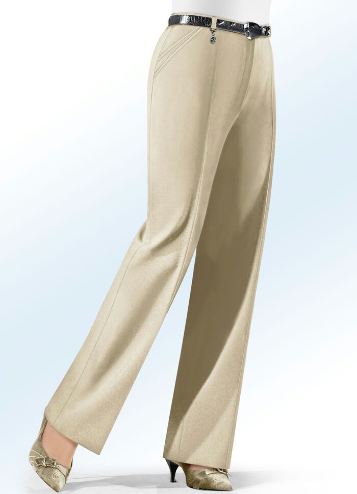 Hose mit Zieranh&auml;nger in 6 Farben BEIGE