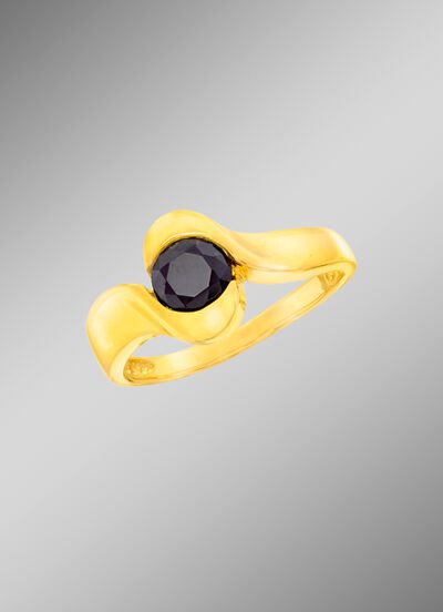Damenring mit echtem Safir 