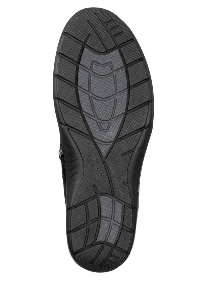 ELENA EDEN, bequeme Damen-Boots, Weite H, mit herausnehmbarem Fußbett SCHWARZ