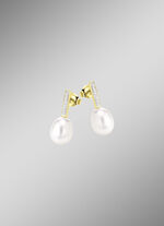 Strahlender Charme – Ohrstecker aus vergoldetem Silber 