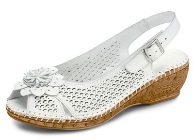 Gemini, sommerliche Damen-Sandaletten, Weite G, mit Gummizug 