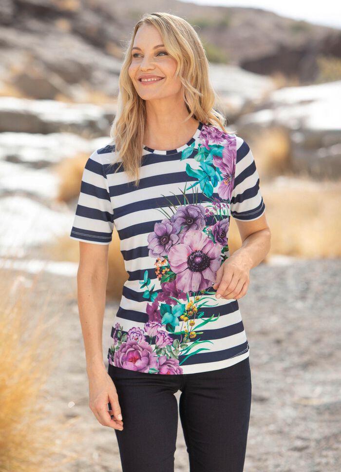 Shirt mit Blumenmotiv 