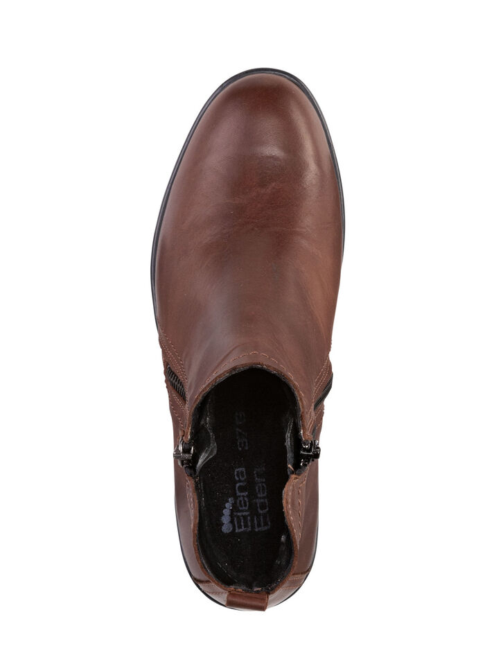 ELENA EDEN, klassische Damen-Stiefeletten, Winterschuhe, Weite G, mit herausnehmbarem Fußbett MARONE