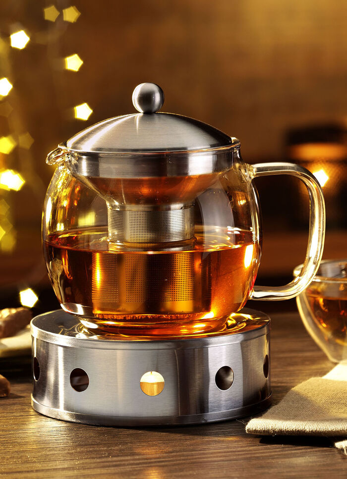 Tee-Set, 4-teilig, inklusive St&ouml;vchen 