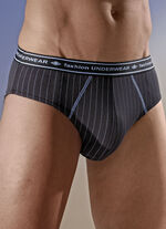 Viererpack Slips mit Streifendessin 