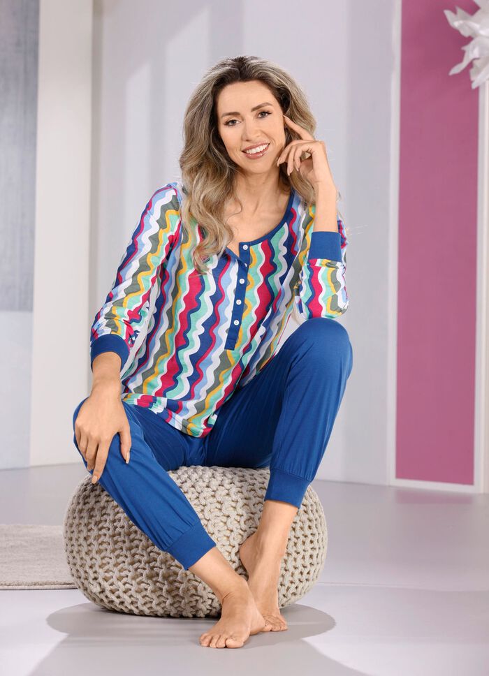 Schlafanzug mit B&uuml;ndchen 