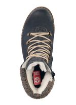 Rieker Schn&uuml;r-Bootie mit Klimamembrane DUNKELBLAU-GRAU