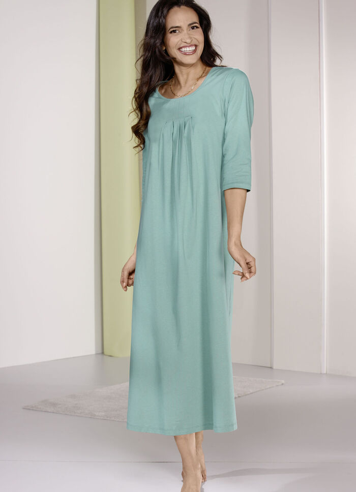 Nachthemd mit Faltenlegung und kn&ouml;chellang JADE