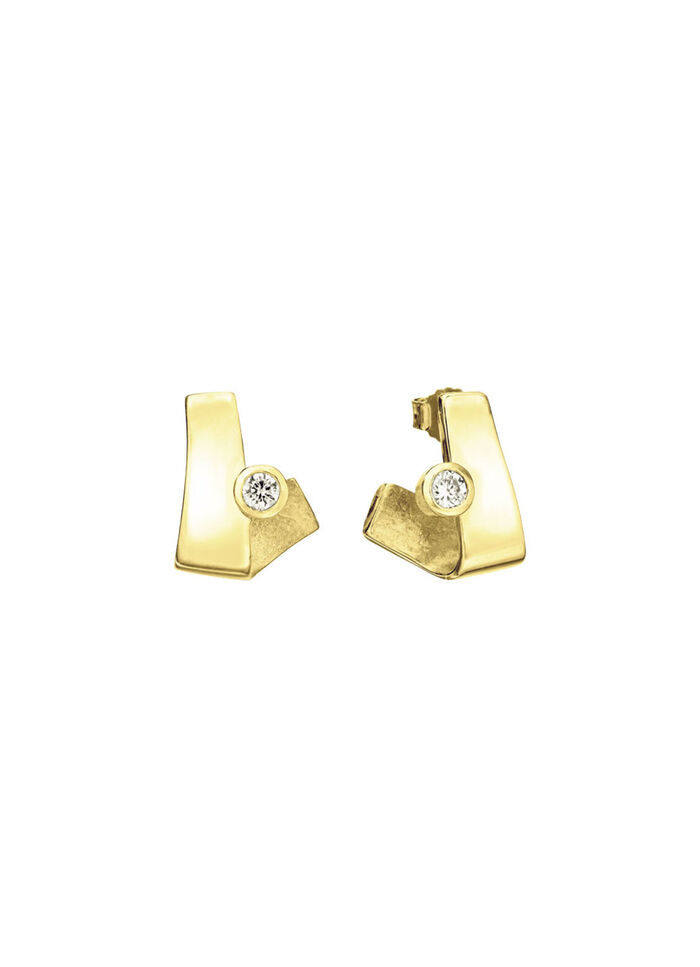 Zarte Brillanz – Ohrstecker aus edlem Gold 