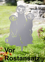 Erdm&auml;nnchen-Trio aus Spezialstahl 