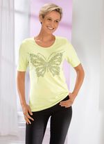 Shirt mit Flatlocknaht in 2 Farben PISTAZIE