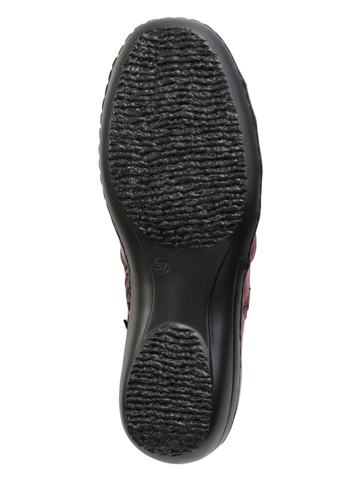 ELENA EDEN, bequeme Damen-Boots, Weite H, mit herausnehmbarem Fu&szlig;bett BURGUND