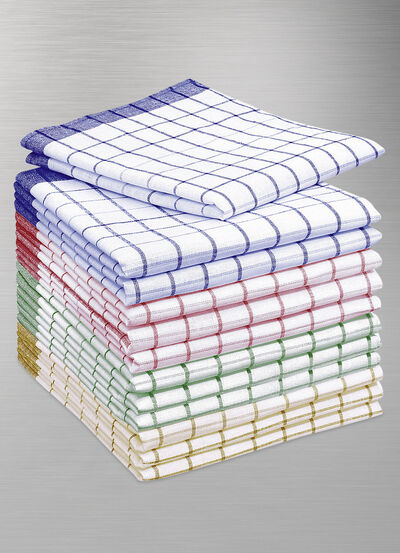 Saugfähige Geschirrtücher, 12-teilig 