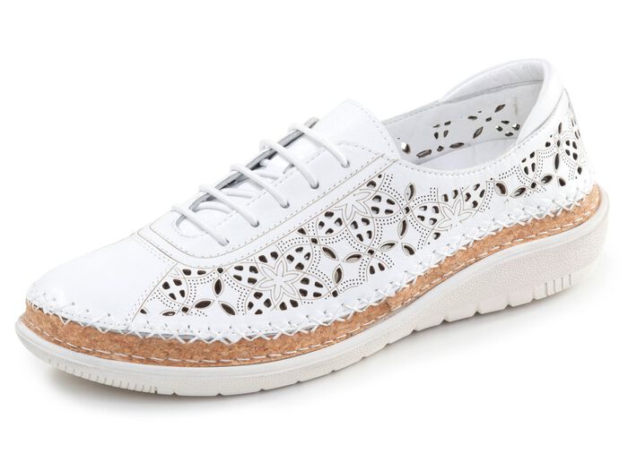 ELENA EDEN, sommerliche Damen-Schn&uuml;rschuhe, Weite H, mit herausnehmbarem Fu&szlig;bett 