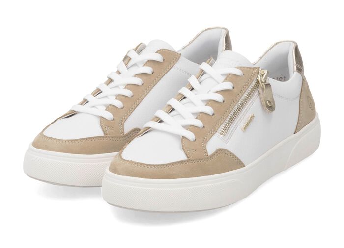 Remonte Sneaker aus Nappa- und Veloursleder mit Metallic-Besatz 