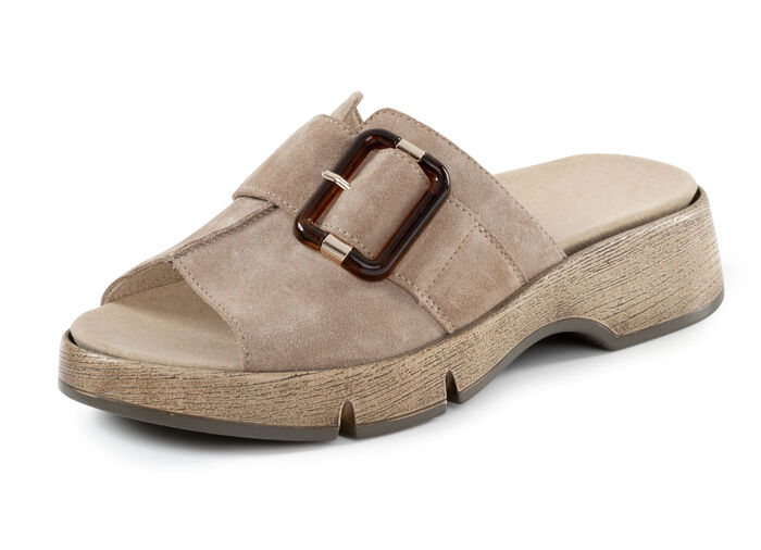 Waldl&auml;ufer Pantolette mit Zier-Schlie&szlig;e SAND