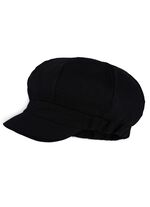 Ballonm&uuml;tze mit Elastikeinsatz SCHWARZ