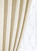 Übergardinen-Garnitur mit Universalschienenband CREME