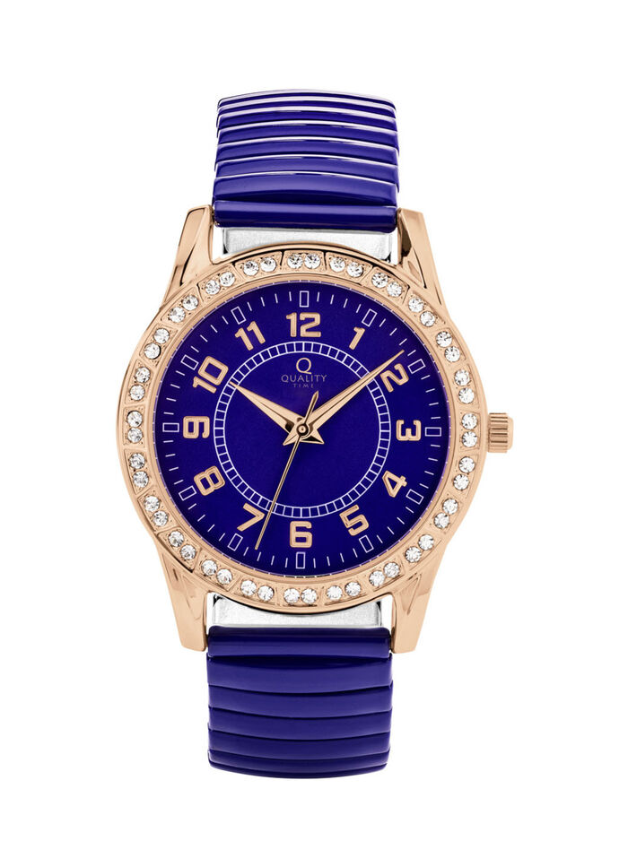 Moderne Quartz-Damenuhr mit Metallgehäuse 