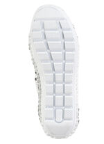 Gemini Bootie mit Knitter-Struktur WEISS