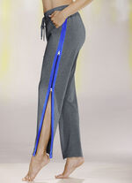 Zweierpack Schlaf- und Freizeithosen mit 2-Wege-Rei&szlig;verschluss 1X MARINE, 1X ANTHRAZIT MELIERT