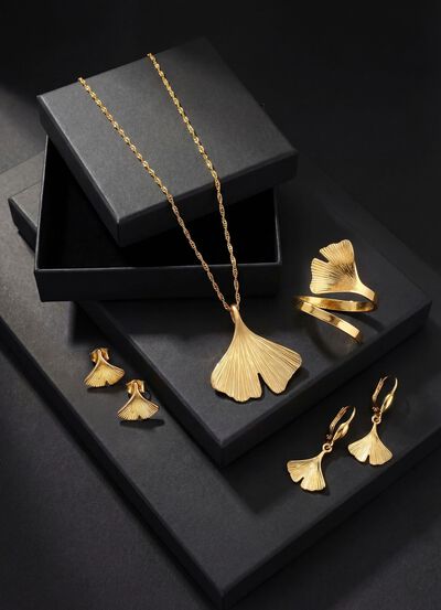 Ohrstecker Ginkgoblatt 