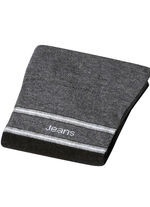 F&uuml;nferpack Socken mit druckfreiem Bund 3X SCHWARZ-GRAU MELIERT, 2X GRAU MELIERT-SCHWARZ
