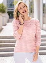 Pullover in zartem Mustermix 