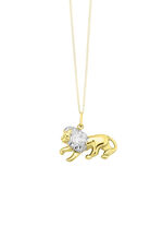 Löwen-Anhänger in Bicolor 