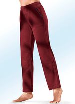 Hose mit Glanzgarn besticktem Zierband BORDEAUX