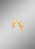 Diamantierte Klappcreolen 