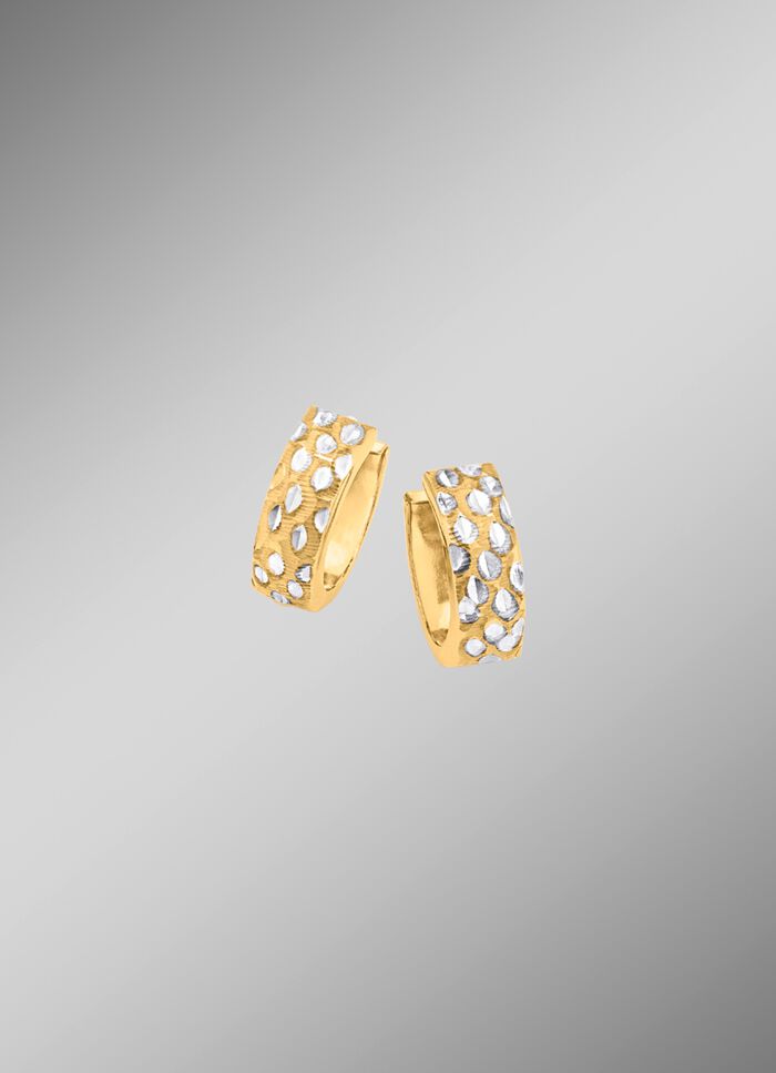 Diamantierte Klappcreolen 