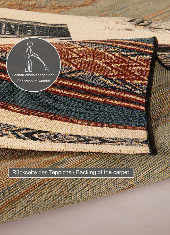 Brücke und Teppich für den Innen- und Außenbereich 