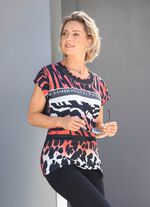 Shirt mit Kontrast-Schriftzug 