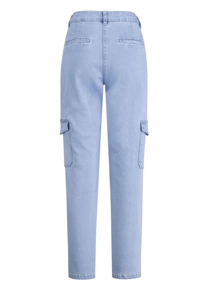 Knöchellange Cargojeans HELLBLAU